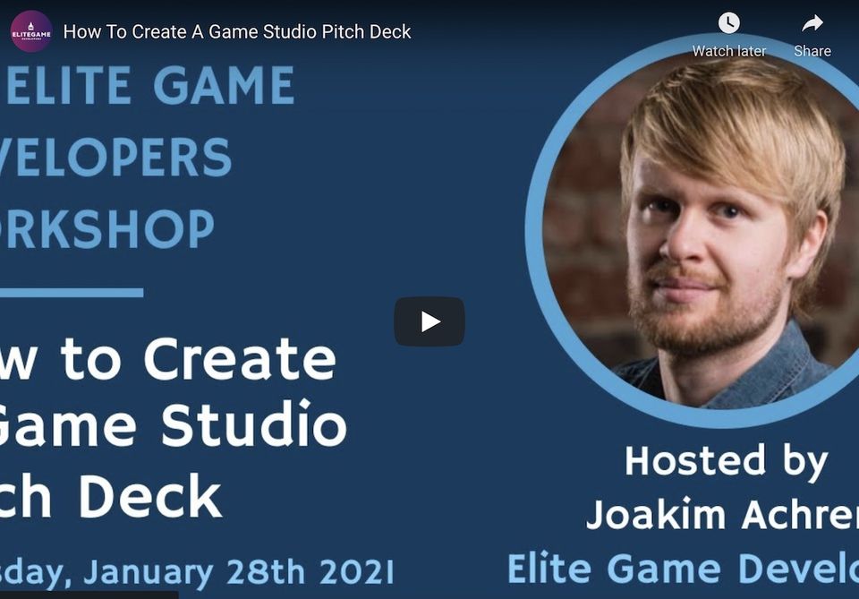 How to Create a Game Studio Pitch Deck